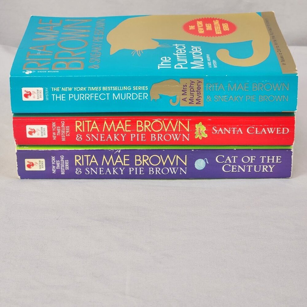LOT 3 Rita Mae Brown and Sneaky Pie Brown Paperback Mystery Series Books 16-18
